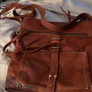 Lucky brand brown leather purse